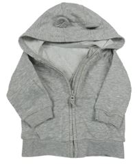 Sivá melírovaná prepínaci mikina s kapucňou George