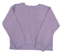 Levandulová oversize mikina s květem Primark