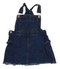 Tmavomodrá rifľová na traká sukňa zn. RIVER ISLAND