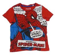 Červené melírované tričko se Spider-manem C&A