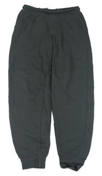 Tmavošedé cuff chino tepláky ZARA