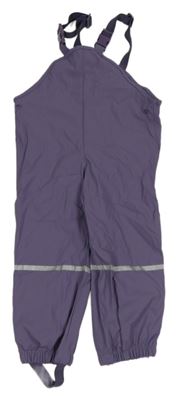 Tmavofialovošedé nepromokavé laclové kalhoty lupilu