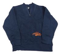 Tmavomodrá mikina s nápismi little kids