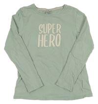 Mentolové tričko s nápismi L&D