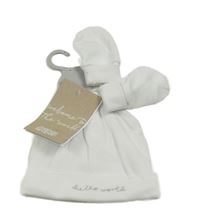 Nové - 2Set - Bílá čepice s nápisem + rukavice mamas&papas