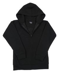 Čierna vzorovaná/prošívaná prepínaci mikina s kapucňou PRIMARK