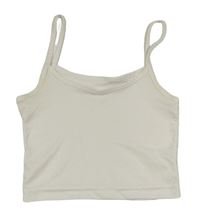 Biely crop top