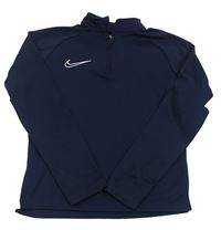 Tmavomodrá sportovní funkční mikina s logem Nike