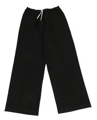 Černé teplákové wide leg kalhoty Zara