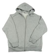 Sivá melírovaná prepínaci mikina s kapucňou H&M