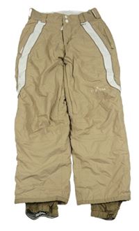 Pískovo-bílé šusťákové oteplovačky No Fear