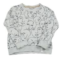 Bílá mikina s dívkami Name it