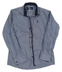 Tmavomodrá vzorovaná košile Ralph Lauren