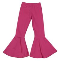 Tmavoružové hippie elastické nohavice Shein