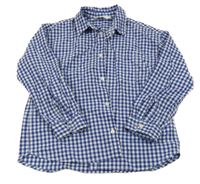 Modro-bílá kostkovaná košile H&M