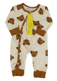 Nové - Smotanový overal s medveďmi Shein