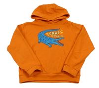 Oranžová mikina s krokodílom a kapucňou Mountain Warehouse