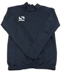 Tmavomodré športové funkčné tričko s logom Sondico