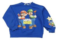 Zafírová mikina s Mariem a Luigim H&M