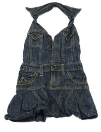 Tmavomodré rifľové šaty Vingino