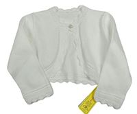 Biele svetrové bolerko