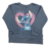 Modrošedá mikina so Stitchem Primark