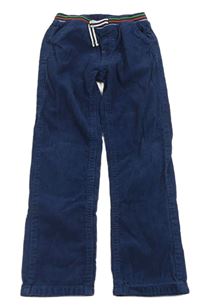Tmavomodré manšestráky s barevným pasem Mothercare