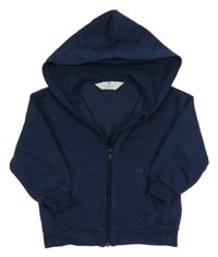 Tmavomodrá prepínaci mikina s kapucňou H&M