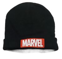 Černá pletená čepice s Marvel 