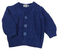 Tmavomodrý vzorovaný prepínaci sveter Miniclub