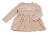 Marhuľové zamatové šaty H&M