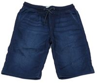 Tmavomodré rifľové kraťasy Primark