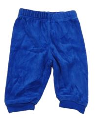 Modré zamatové tepláky C&A