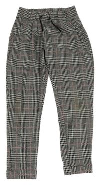 Sivo-čierne vzorované úpletové nohavice C&A