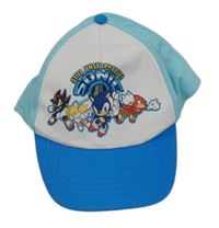 Bílo-modrá kšiltovka se Sonicem 