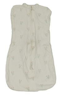 Bílý lehký spací pytel s kvítky George