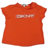 Červené tričko s logem DKNY