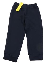 Nové - tmavomodré rebrované tepláky shein