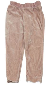 Svetloružové zamatové legíny River Island