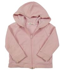 Svetloružová prepínaci mikina s kapucňou H&M