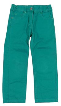 Zelené plátenné nohavice Papagino