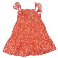 Červené květované lehké šaty Primark