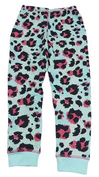 Mátové pyžamové kalhoty s leopardím vzorem Studio
