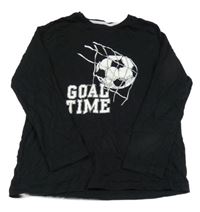 Čierne tričko s loptou a nápisom Jeff&co