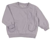 Lila mikina s vreckami George