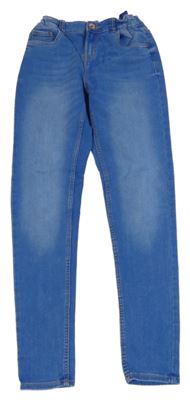 Světlemodré teplákové skinny rifle C&A