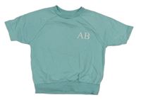 Svetlomodrá tepláková vesta s písmeny Studio