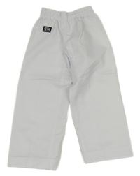 Bílé sportovní široké kalhoty na bojové sporty