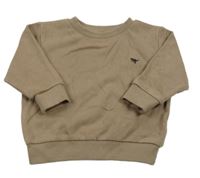 Hnědá mikina s dinem Next