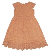 Oranžové perforované šaty Manguun